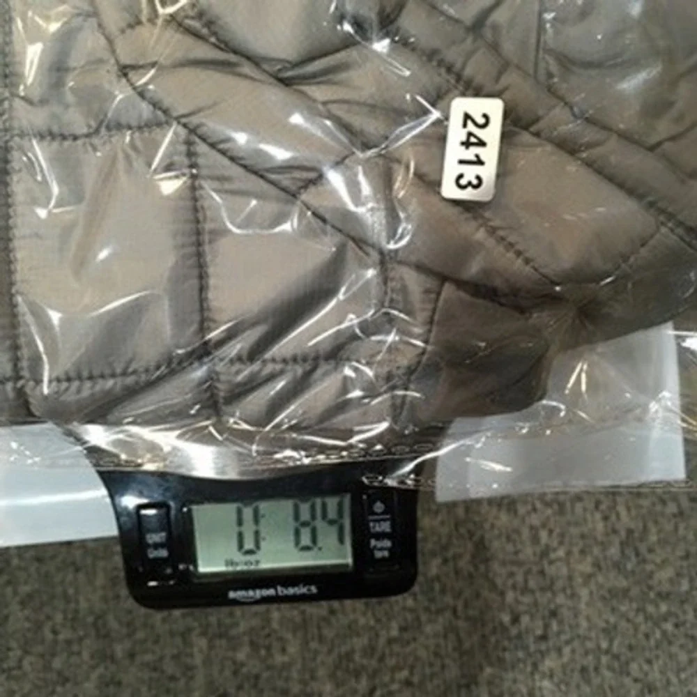 The North Face ThermoBall Puffer Vest Mens M Silver Outdoor Hiking Eco Insulated
